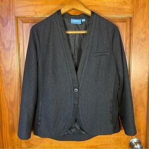 Like New Simply Vera Vera Wang Wool Blend Single Button Blazer Sweater Top